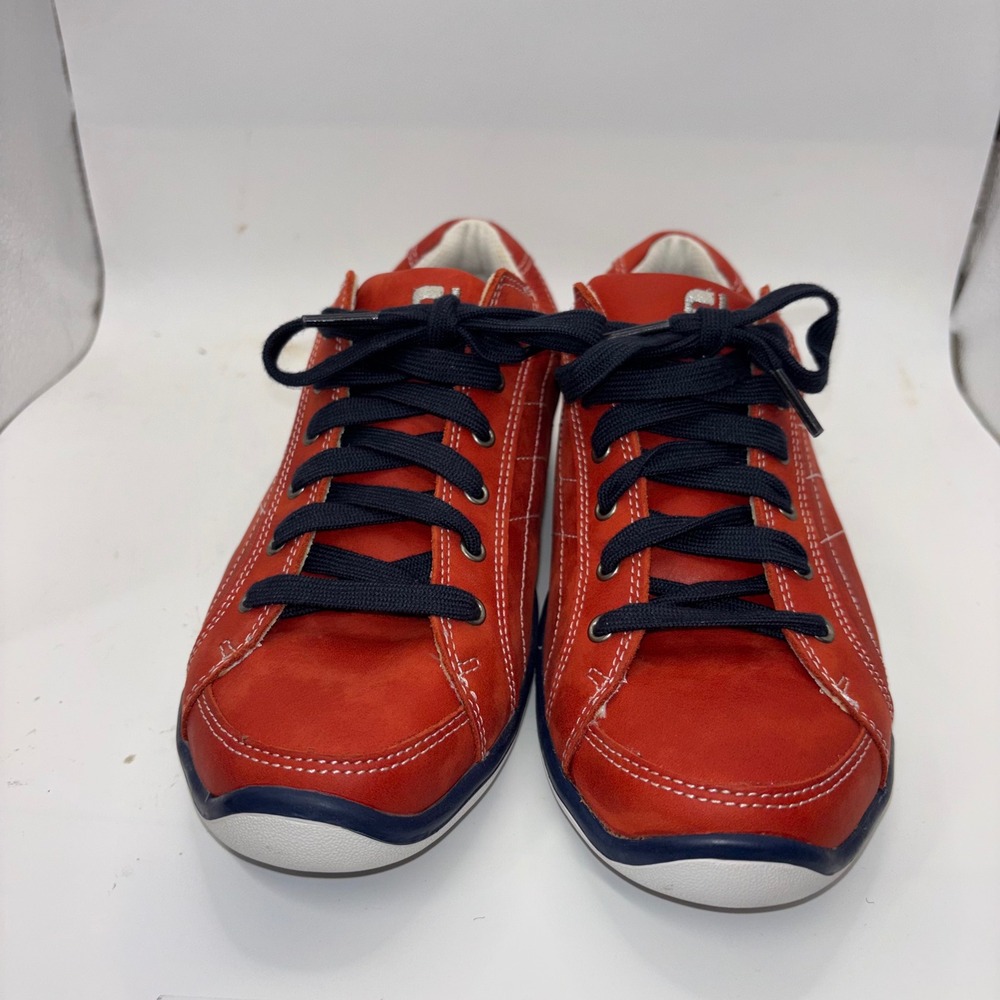 FootJoy LoPro Collection Red Leather Spikeless Golf Shoes 97253 Womens 7 M